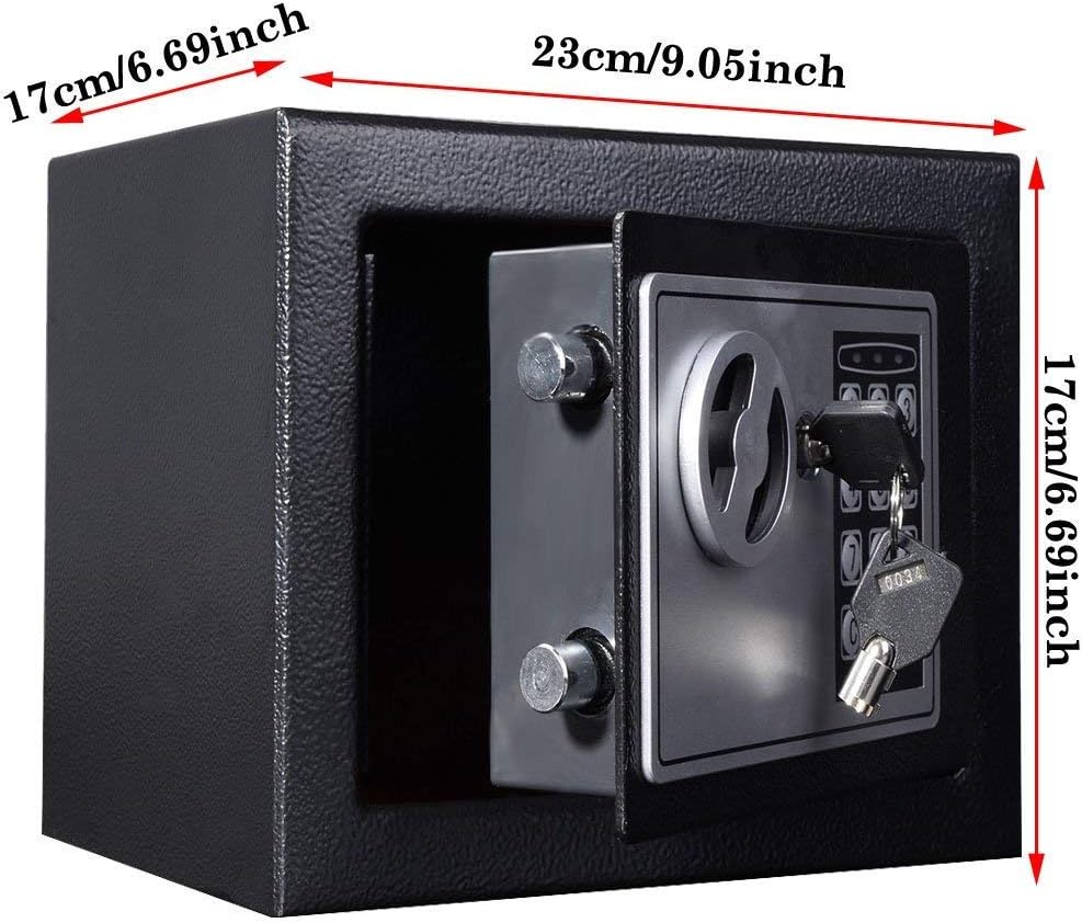 Tresor Safe Klein Elektronischer Safe 4.6L Tresor Kinder Digital Safe Wandtresor Elektronik Safe mit
