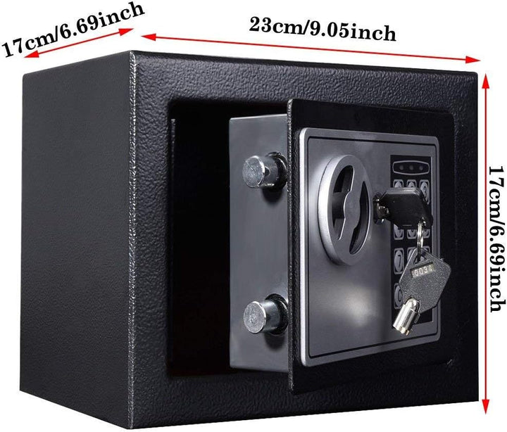 Tresor Safe Klein Elektronischer Safe 4.6L Tresor Kinder Digital Safe Wandtresor Elektronik Safe mit