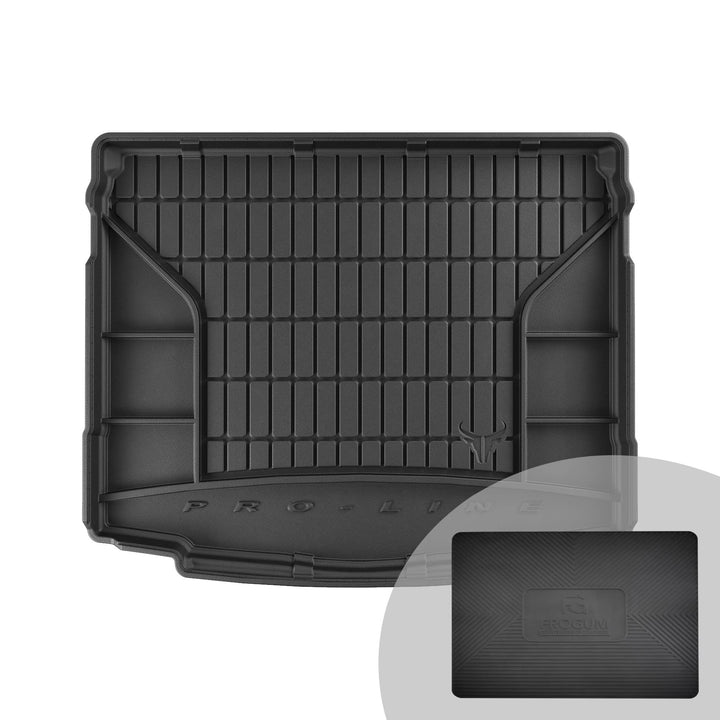 FROGUM ProLine 3D Gummimatte Exklusive Auto Kofferraummatte Kofferraumwanne für Skoda Karoq ab 2017