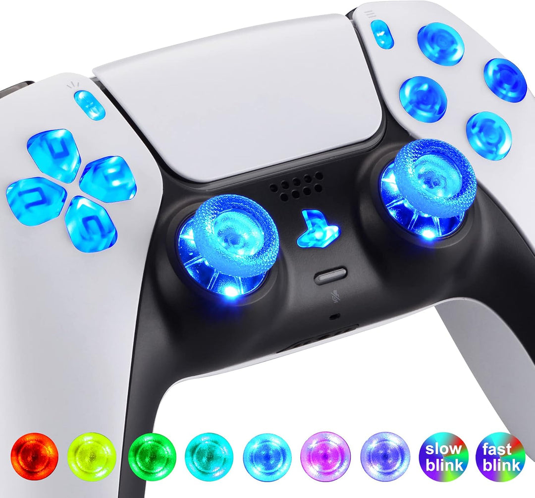 eXtremeRate Leuchttaste DTF LED V3 Kit für ps5 Controller BDM-010&BDM-020 D-Pad Tasten Thumbsticks R
