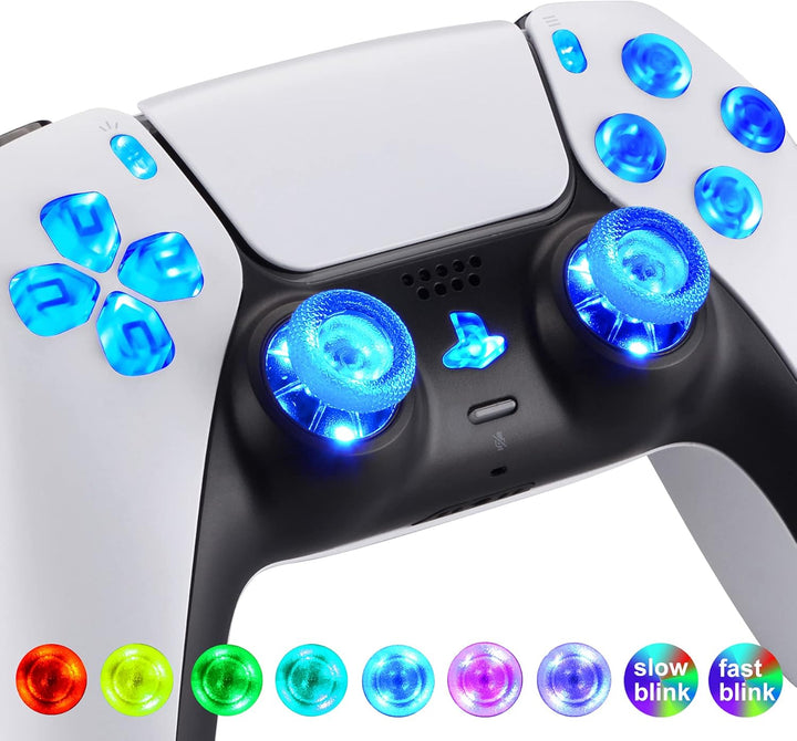eXtremeRate Leuchttaste DTF LED V3 Kit für ps5 Controller BDM-010&BDM-020 D-Pad Tasten Thumbsticks R