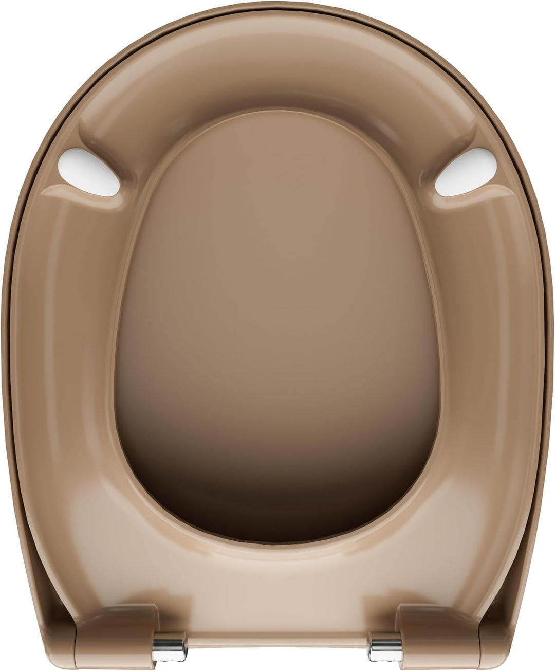 LUVETT® WC-Sitz mit Absenkautomatik C100 oval universell, Toilettendeckel mit 3 Edelstahl Montagelös