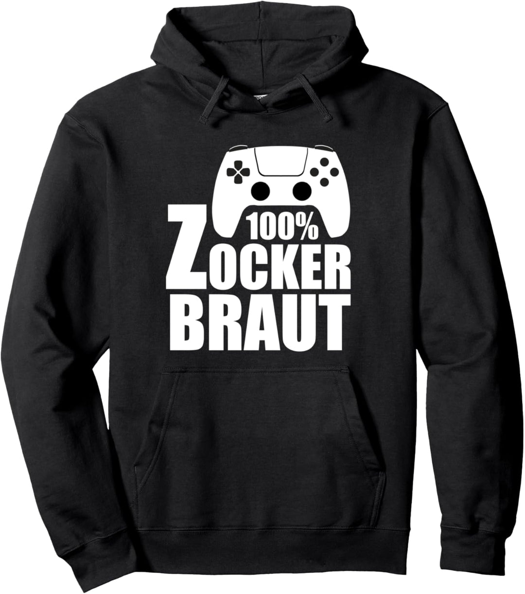 Zocker Braut Zocken Konsole Video Game Spieler Zockerin Pullover Hoodie