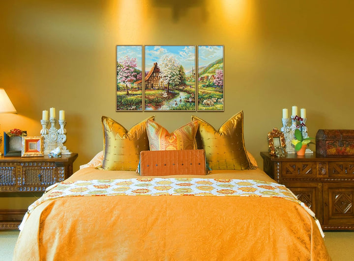 Schipper 609260664 Malen nach Zahlen - Ländliche Idylle - Bilder malen für Erwachsene, inklusive Pin