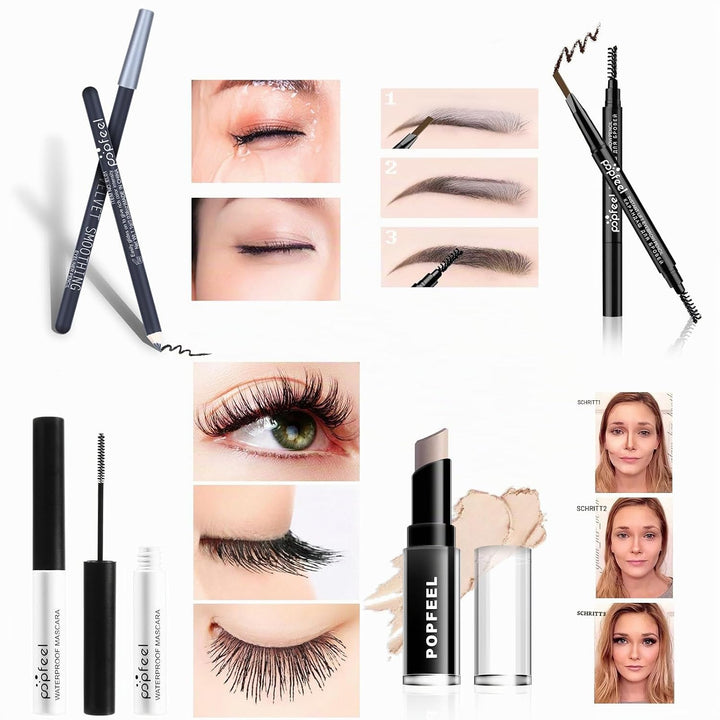 CHSEEO 26 Stück Mehrzweck Make-up-Set All-in-One Make-up-Geschenkset Kosmetik-Palette Starter Kit Li
