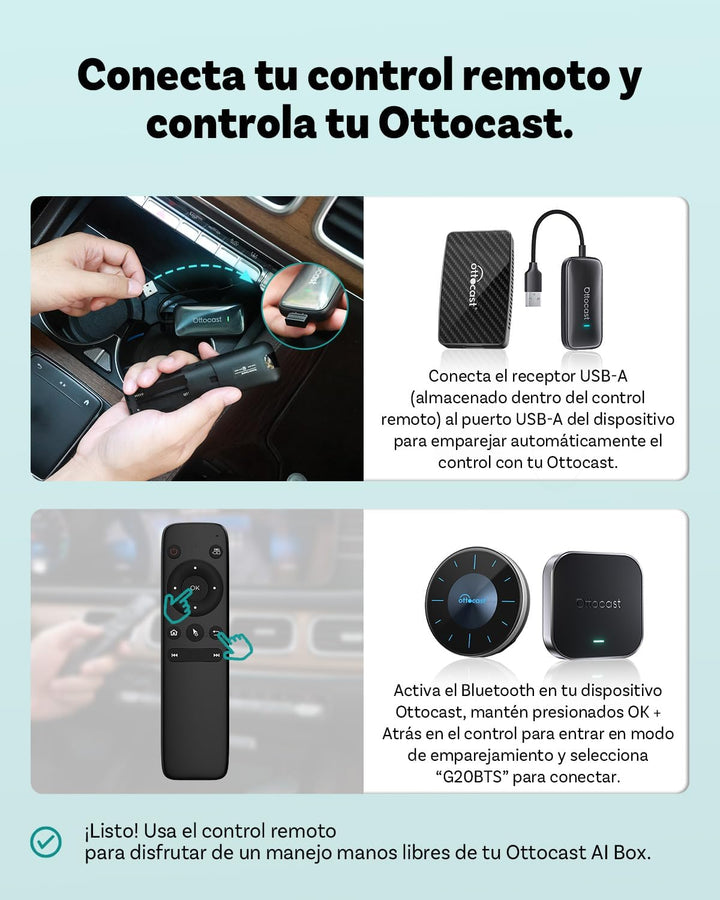 2026 Ottocast I3 AI Box für BMW, Wireless CarPlay Adapter mit Netflix/YouTube Unterstützung, Android