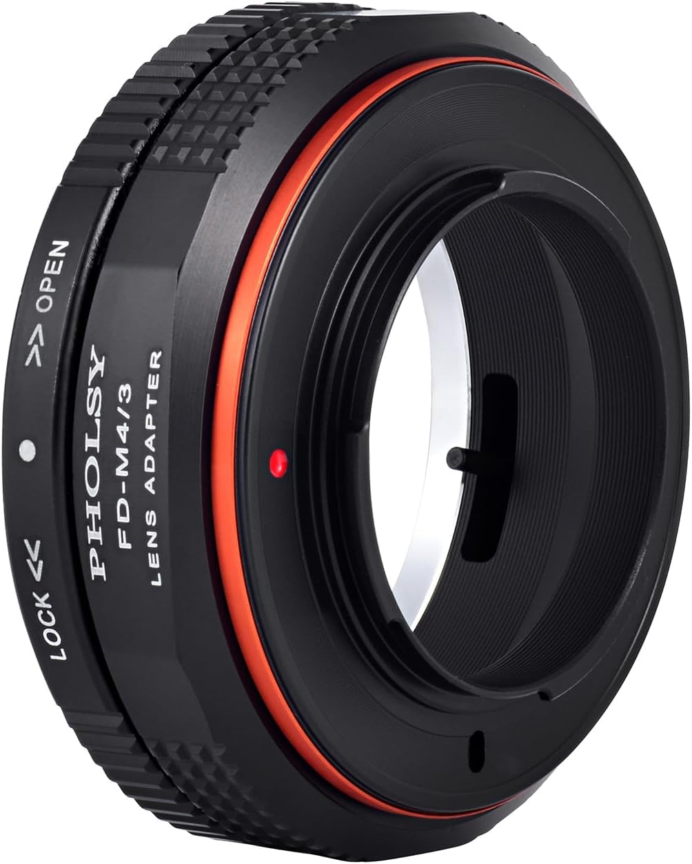 PHOLSY Objektivadapter mit Blendenhebel FD auf MFT Kompatibel mit Canon FD FL Objektiv auf M4/3 Micr