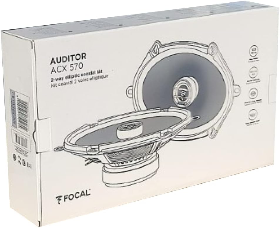 KIT Set FÜR Focal Auditor ACX-570 ACX570 2 Lautsprecher koaxial 2-Wege oval 5 x 7 13 x 18 cm 130 x 1