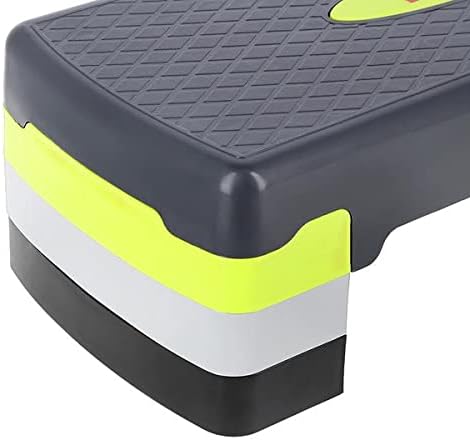 HMS Steppbrett Crossfit Fitness Stepper 3-Stufen Stepper Step-Bench - Grün-grau - AS002 - Länge 67 c