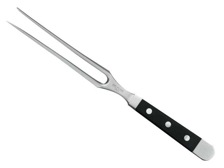 Güde 1096/18 Solingen - Fleischgabel geschmiedet, 18 cm, POM schwarz, ALPHA, Doppelkropf, Handmade G