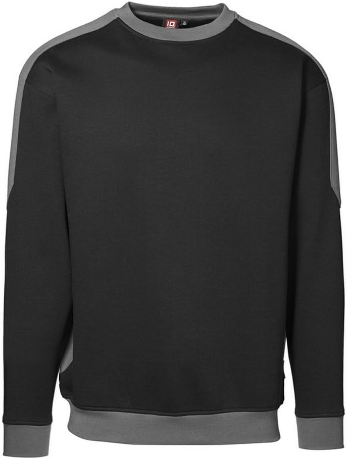 ID - Kontrastfarbenes Sweatshirt mit leichter Passform. Modell Pro Wear Herren., XXL Weiß