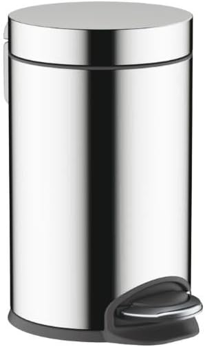 hansgrohe AddStoris - Badezimmer Mülleimer, Mülleimer Bad mit 3 l Fassungsvermögen, Kosmetikeimer, T