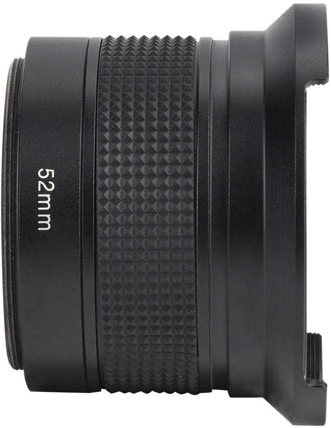 Tosuny 52mm 0.35X Weitwinkel Fisheye Objektiv mit Objektivdeckel Aufbewahrungstasche Universal für C