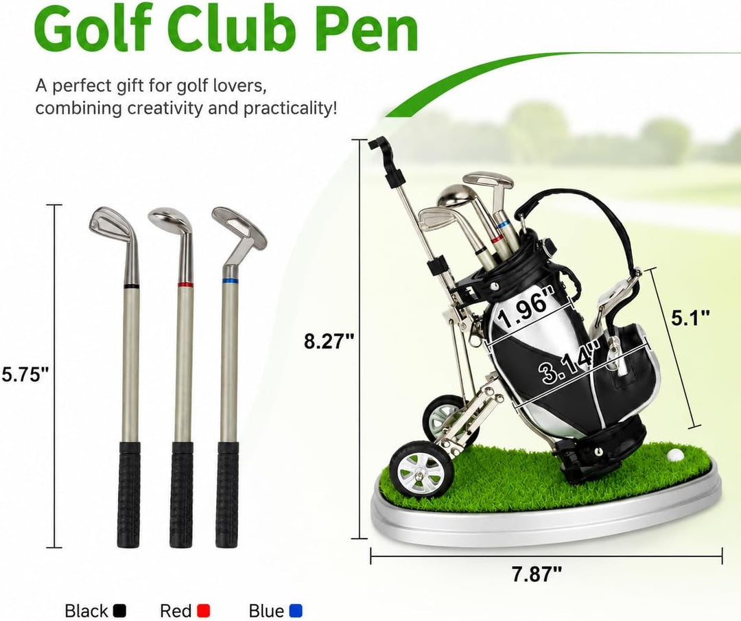 10L0L Golf-Stifthalter mit 3 Stiften für Golfschläger – einzigartiges Geschenk für Golffans und Koll