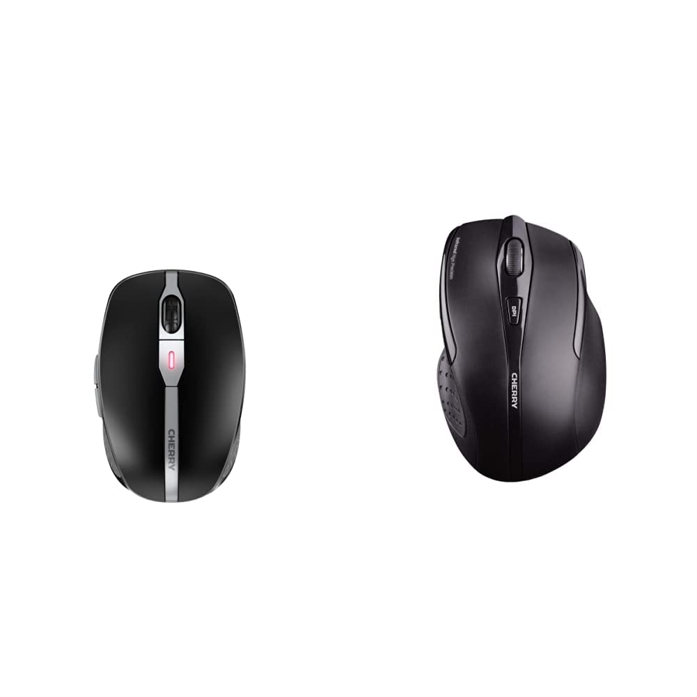 CHERRY MW 9100, kabellose und wiederaufladbare Maus, wahlweise Verbindung über Bluetooth oder 2,4 GH