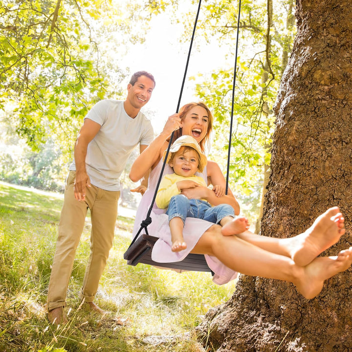 PELLOR Holzschaukelsitz, Antikorrosive Holzschaukel Baumschaukeln für Erwachsene Kinder, Garten Scha