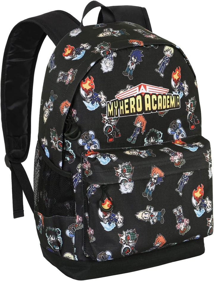 My Hero Academia Chibi-FAN HS Rucksack, Schwarz