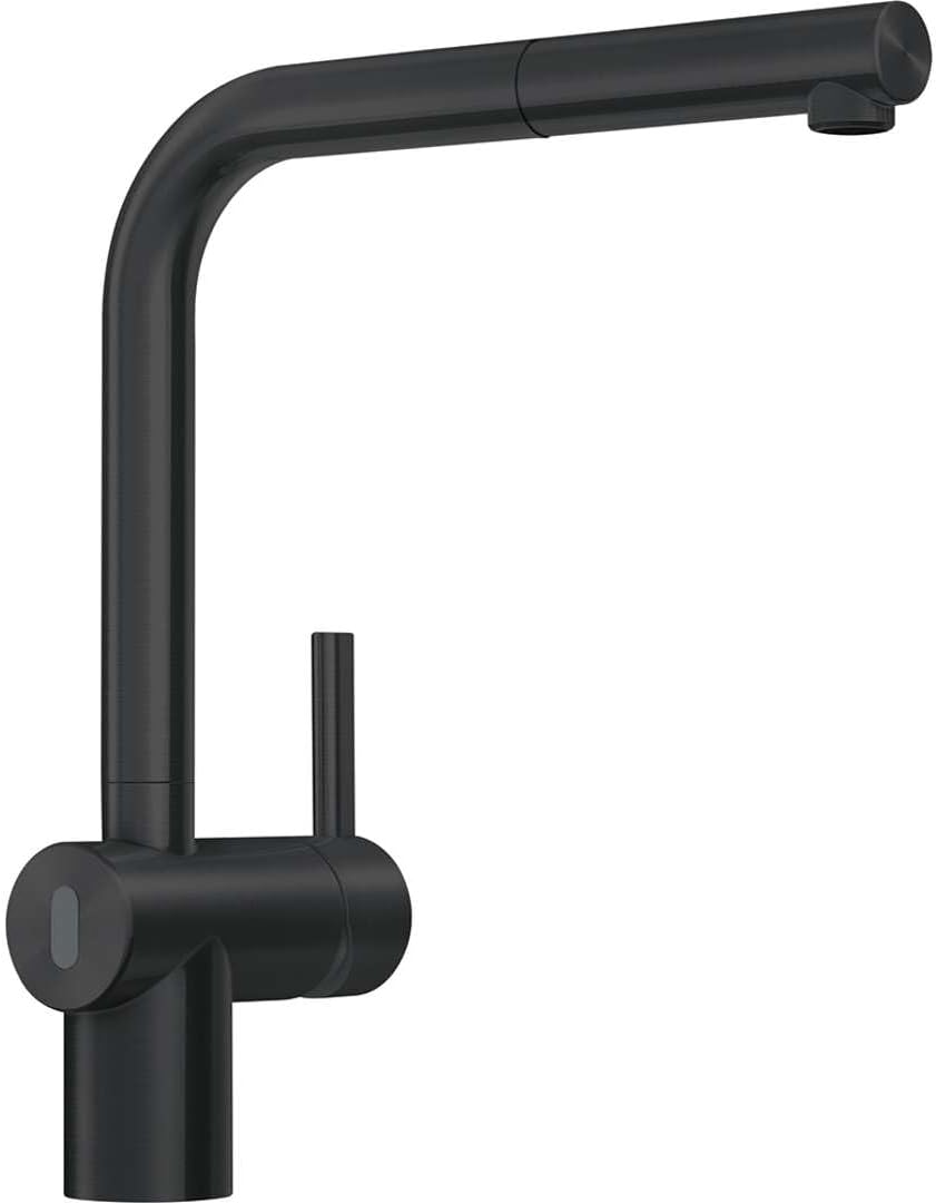FRANKE Spültischarmatur mit ausziehbarem Auslauf Atlas Neo Sensor Edelstahl 115.0625.527 Schwarz
