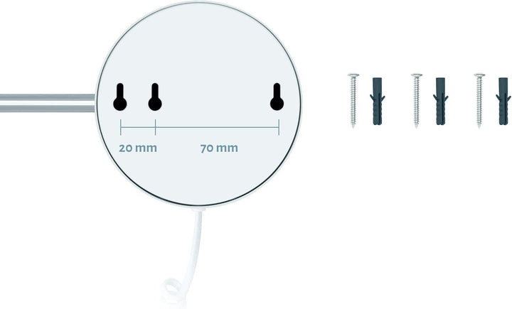 Libaro LED Kosmetikspiegel Siena Vergrösserungsspiegel 7 Fach Wandmontage Dimmerfunktion Auto-Off (m