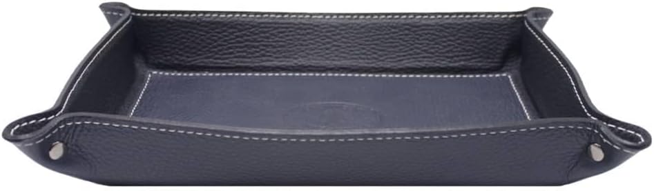 FrasiBags Taschenleerer aus echtem Leder, hergestellt in Italien, Ablagetablett für den Eingang, lee