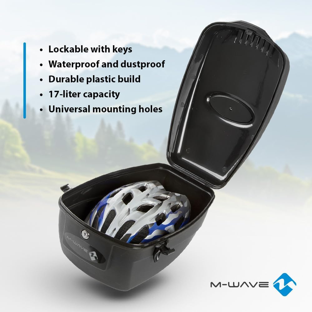 M-Wave Fahrradkoffer, schwarz, 17 l