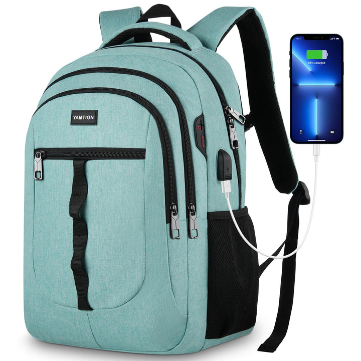 YAMTION Schultasche Herren und Damen,Unisex Schulrucksack Mädchen Teenager für Jungen Laptop Rucksac