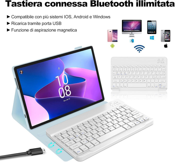 WINCHKING Tastatur für Lenovo Tab P11 (2. Gen), Hülle für 11,5 Zoll für Lenovo Tab 11(TB350FU/TB350X