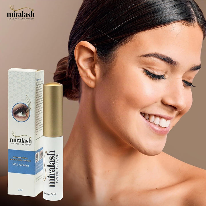 Miralash Wimpernserum | Conditioner für Wimpern 3 ml | Serum für Lange Dichte Wimpern | Wimpernwachs