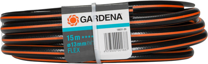 Gardena Comfort FLEX Schlauch 13 mm (1/2 Zoll), 15 m: Formstabiler, flexibler Gartenschlauch mit Pow