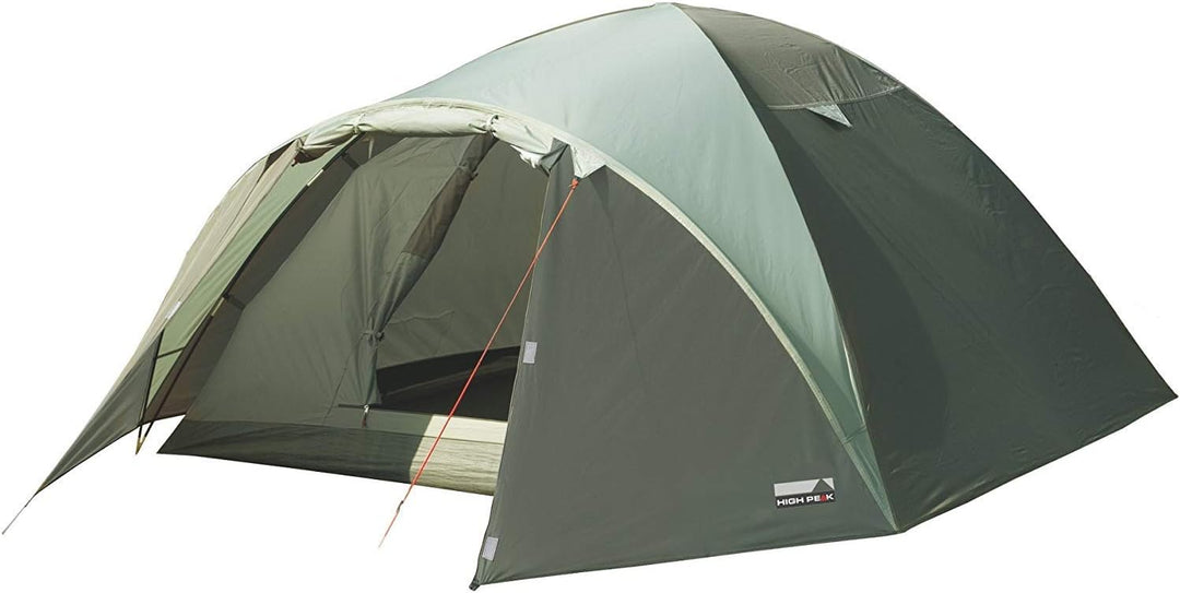 High Peak Kuppelzelt Nevada 4, Campingzelt mit Vorbau, Iglu-Zelt für 4 Personen, doppelwandig, wasse