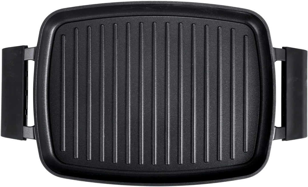 Stone&Stone Rechteckige Grillpfanne, 47 cm, Steinbeschichtung, professioneller Induktionsgrill mit S