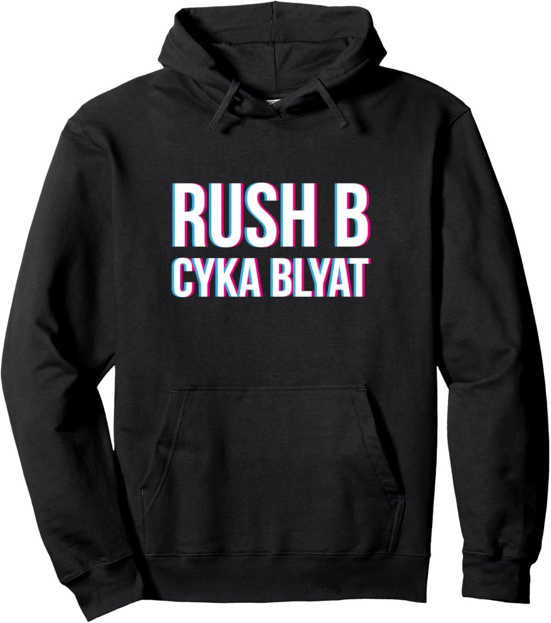 Rush B Cyka Blyat Gamer Geschenk FPS Bratan Zocker Russen Pullover Hoodie