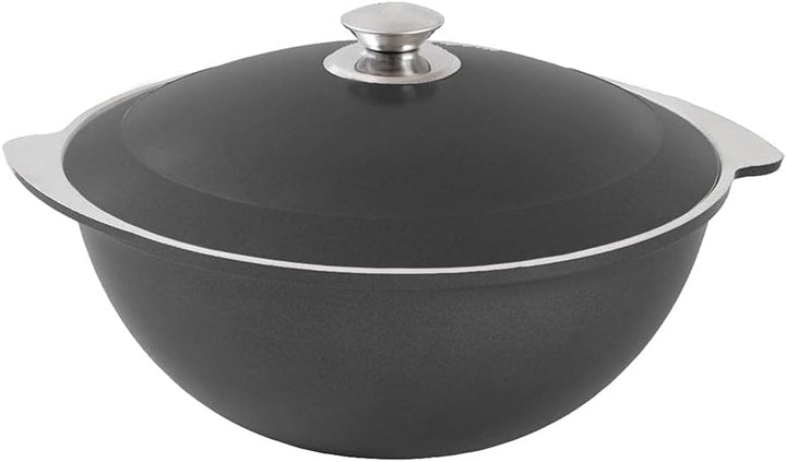 Kazan - Kasan - Schmortopf - Kochtopf - Asia WOK mit dicken Wänden / 4,5 Liter/Aluguss/Dekorative Au