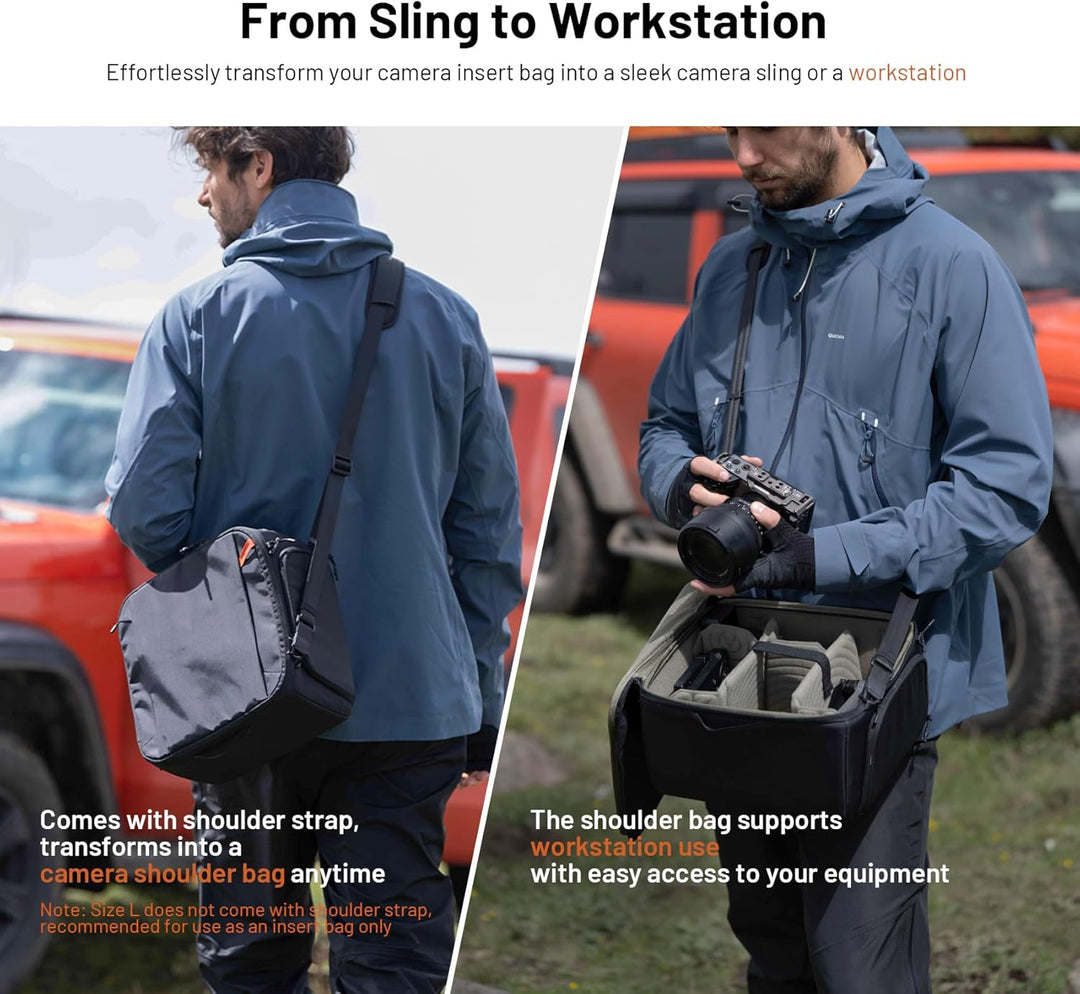 PGYTECH OnePro Flex 30L Rucksack Wasserdicht+Grösse M Kamera Einsatztasche,Kamerarucksack Set für DS