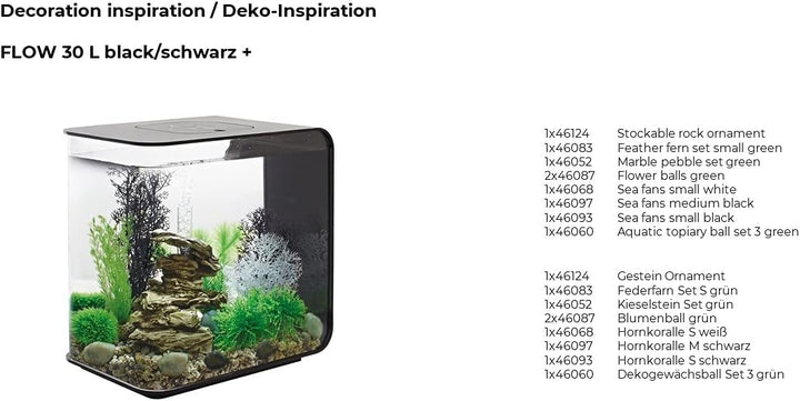 biOrb 46124 Gestein Ornament - künstliches Steinornament zur Einrichtung | stilvolle Deko für Salzwa