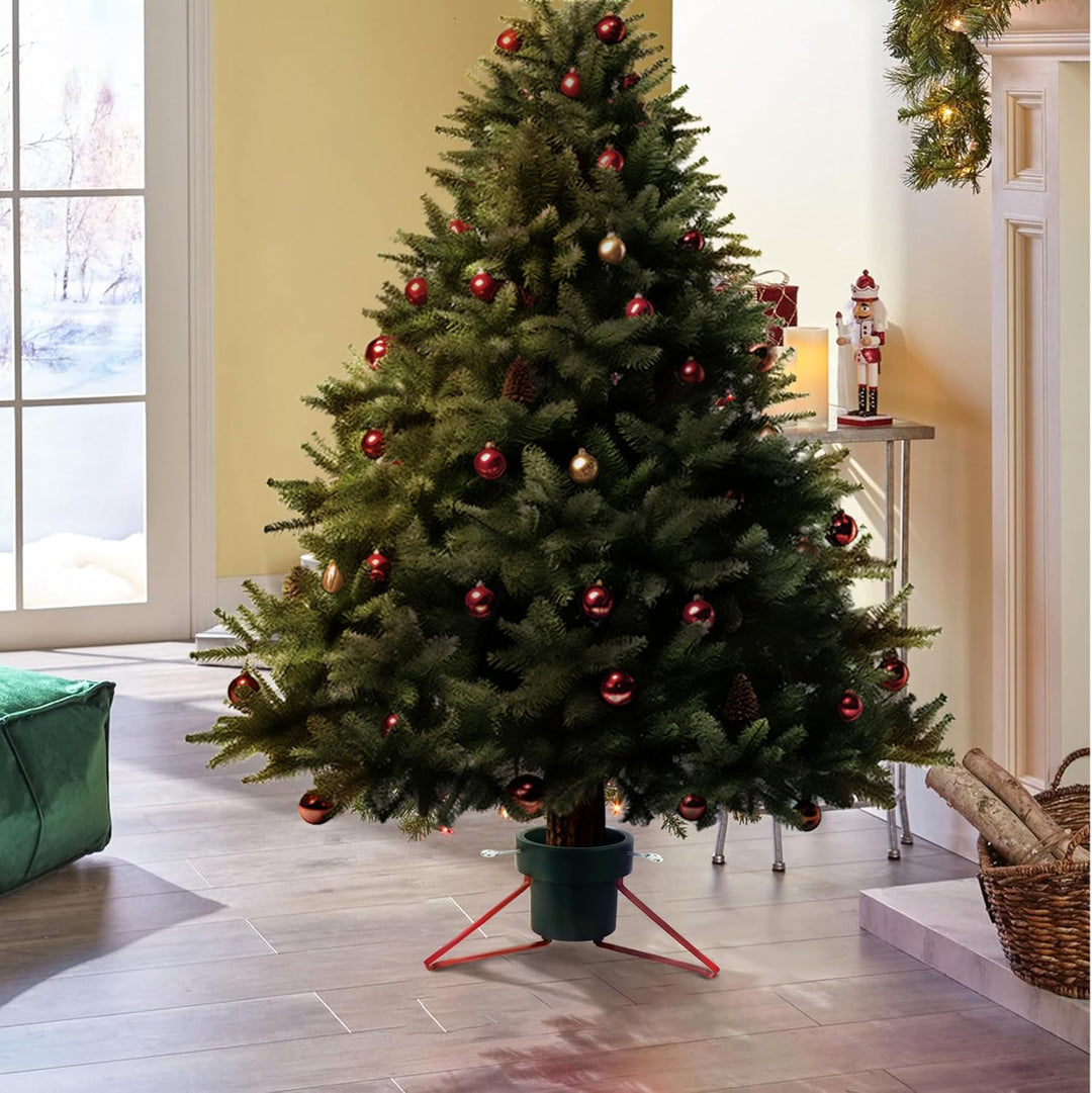 CeleBig Weihnachtsbaumständer für Bäume bis 1,8 m | Manuelle Befestigung mit 3 Schraubmechanismen |