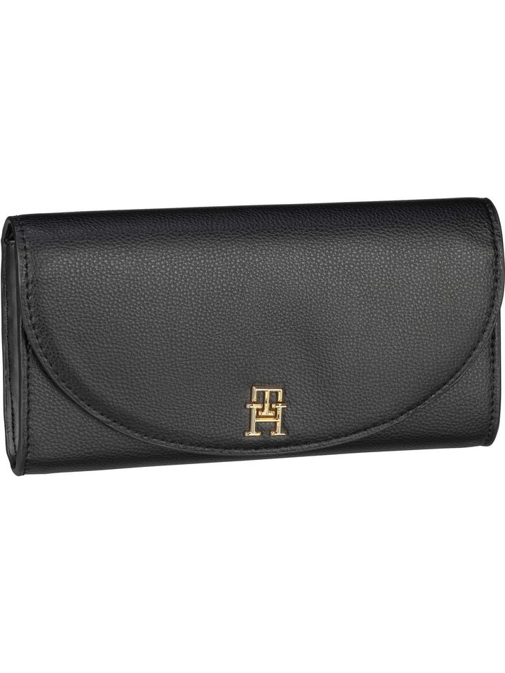 Tommy Hilfiger Damen Tommy Life Large Wallet Reisezubehör-Bi-Fold-Brieftasche, Schwarz