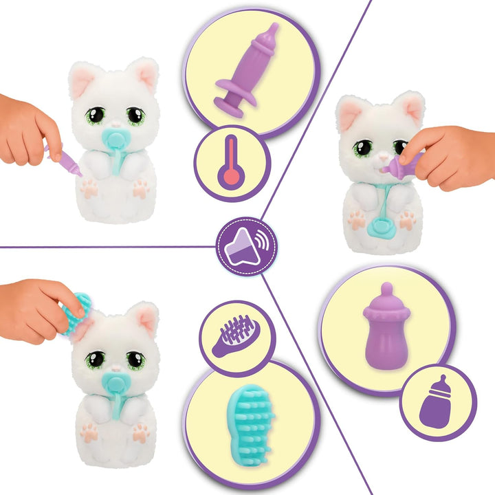 Baby Paws JUST Born Kitty INTERAKTIVE Haustiere Haustiere mit Einer elektronischen Transportbox mit