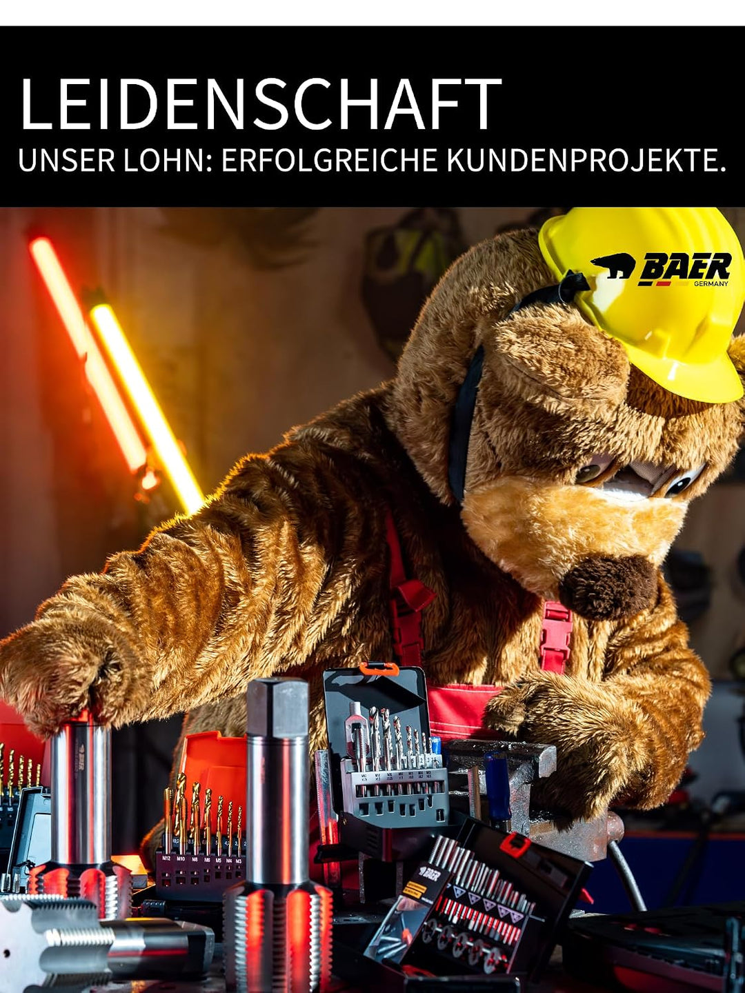 BAER Gewindebohrer NPT 1/2 x 14 HSSG Form C gerade genutet - Bohrer - Gewindeschneider - Gewindeschn