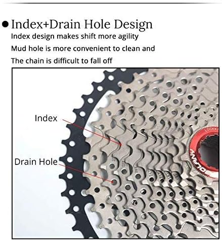 CYSKY 9 Fach Kassette 11-25T/11-28T/11-32T/11-36T/11-40T/11-42T MTB Kassette passend für Mountainbik
