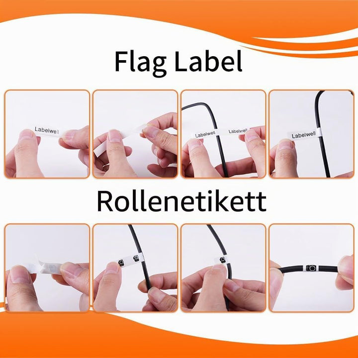 Labelwell 3x kompatibel Flexibel Schriftband für Brother TZe-FX251 TZeFX251 TZ-FX251 24mm Schwarz au