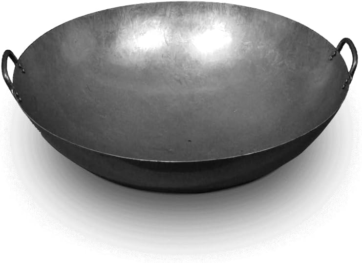 TKH RIESENGROSSE WOK-PFANNE RUND 2 HENKEL DURCHMESSER HIER ca.50CM