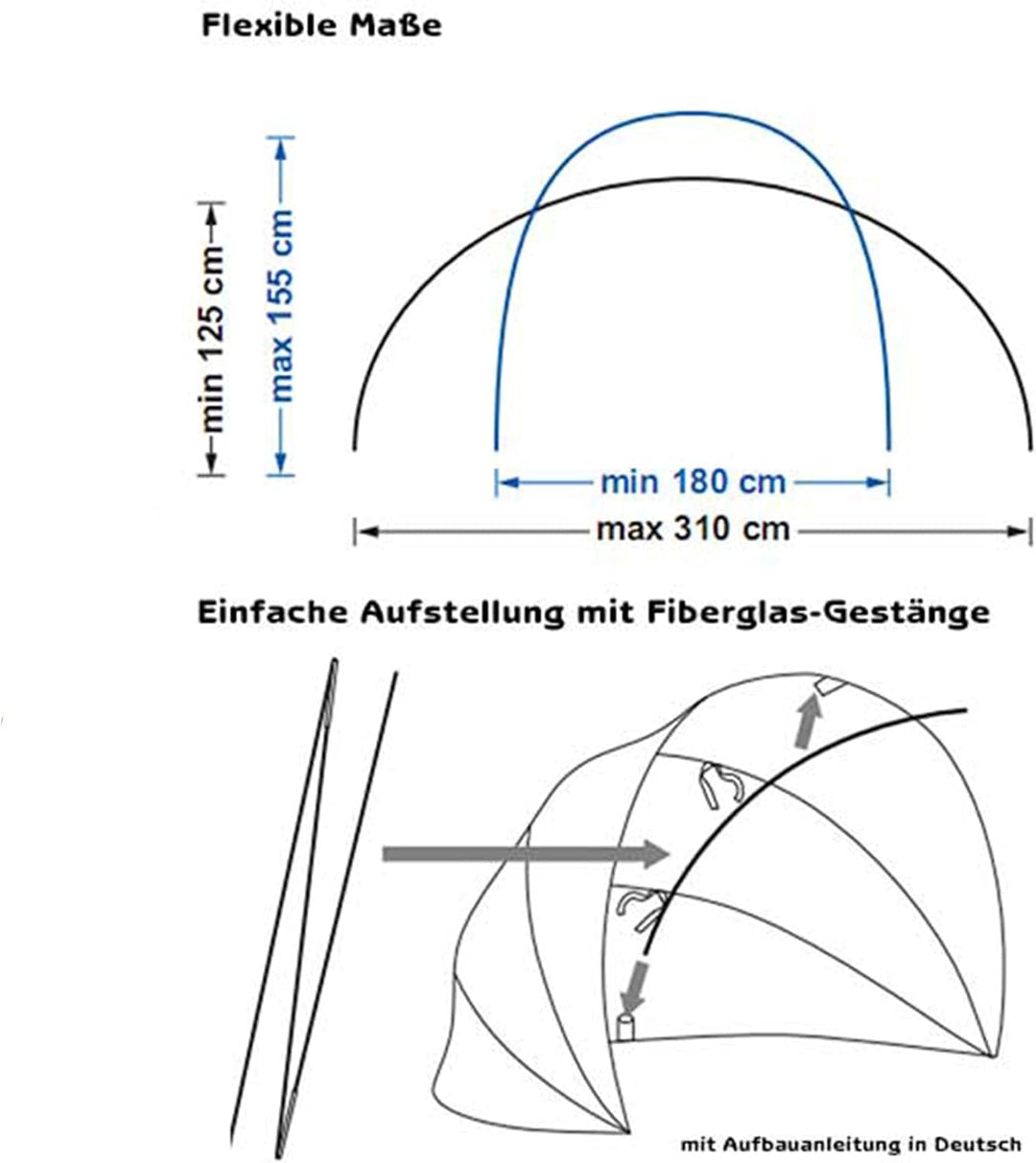 Gartenpirat Sonnenschutz Laura für Kinder im Sandkasten