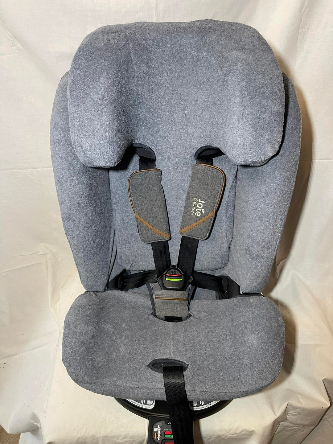 Sommerbezug Schonbezug Frottee für Joie I-Spin XL Frottee 100% Baumwolle dunkelgrau