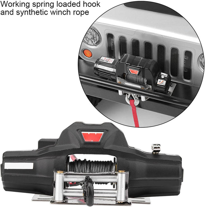 Dilwe RC Auto Winch dual motorwinde Massstab 1/8 RC Modellauto Crawler Car Zweimotorige Winsch mit F