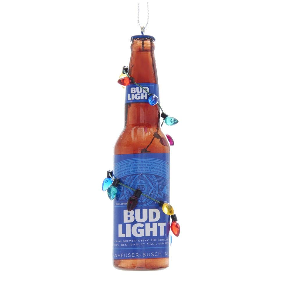Kurt Adler Budweiser Bud Light Flasche mit weihnachtsbirnen-verzierung