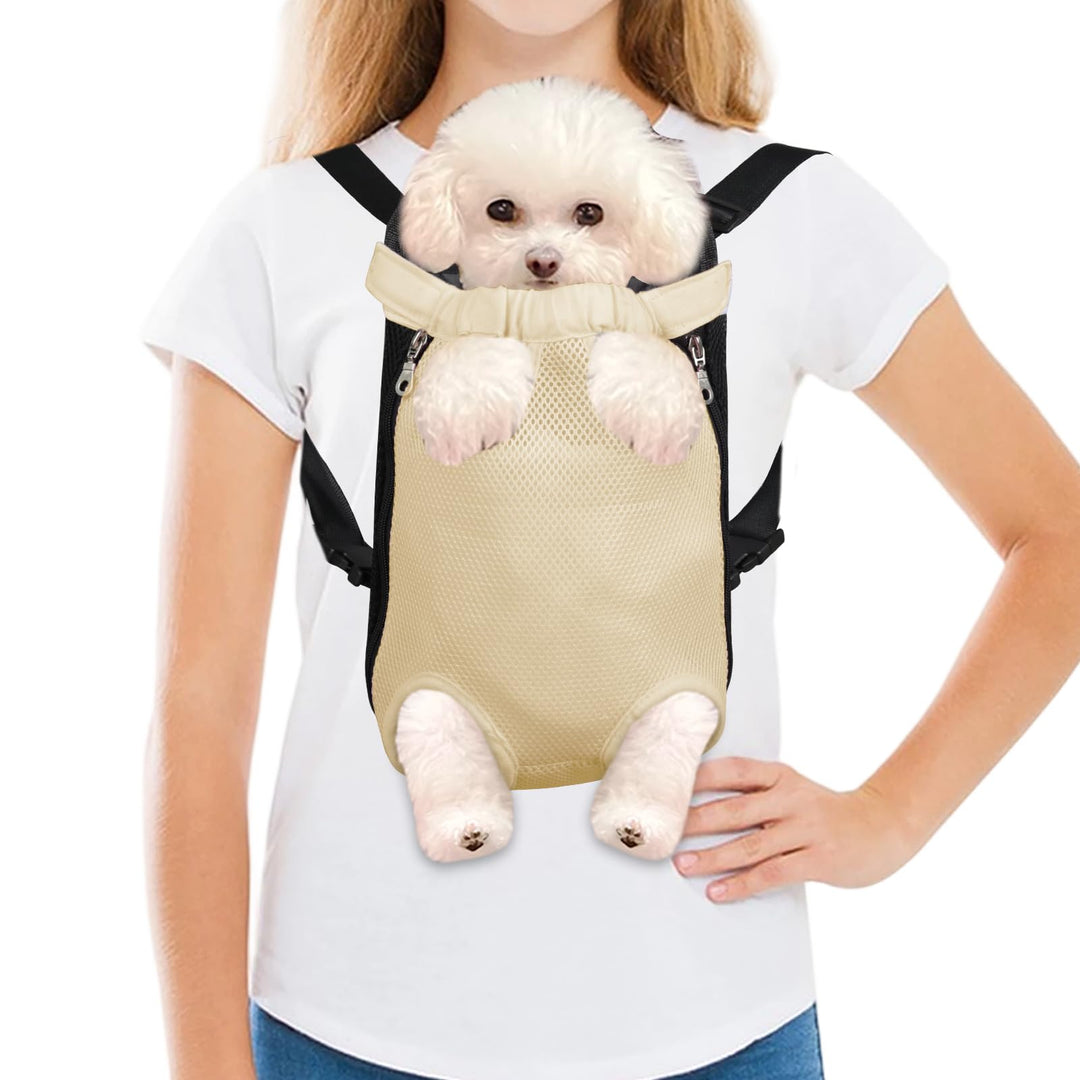 FEimaX Hunde Rucksack Hundetragetasche Verstellbar Frontrucksäcke Atmungsaktiv und Bequem Haustier T