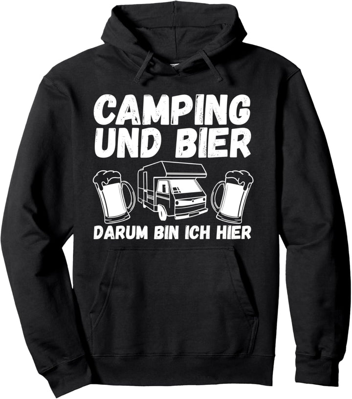 Bier Campingplatz Wohnwagen Wohnmobil Camping Pullover Hoodie