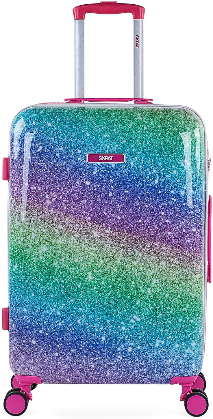 SKPAT - Reisekoffer Kinder Polycarbonat Koffer Kinder Kinderkoffer Mädchen - Kinder Koffer mit Integ