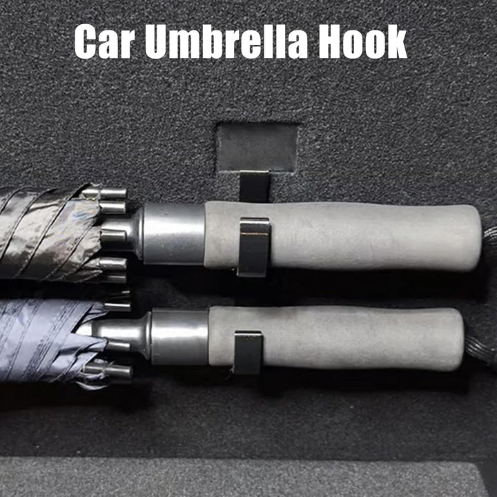 4 Stück Auto Kofferraum Regenschirm Halter Haken | Schirmhalter für Auto | Regenschirm Halterung | R